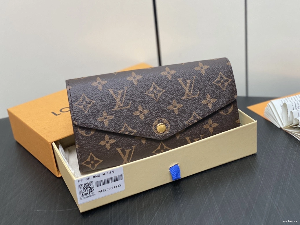WIS Vuitton Louis WALLET-19*10.5*2cm SARAH 0809